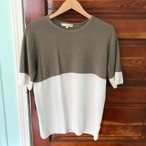 Color block sweater.